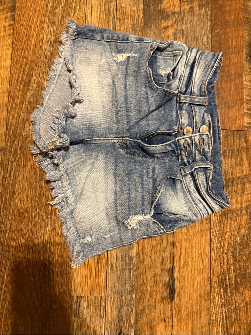 KanCan Light Blue Distressed Jean Shorts